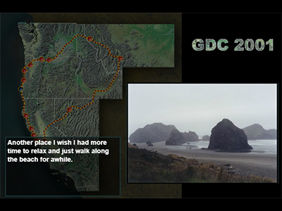 Example of photo journal app with descriptions enabled