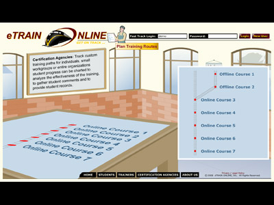 Example of the Certification Agencies page