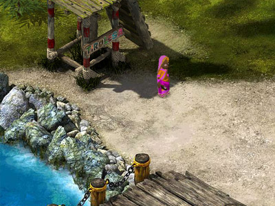 Example of avatar talking with NPC