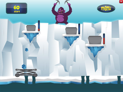 Example of one of the in-world agility games