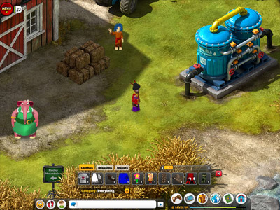 Example of avatar's inventory