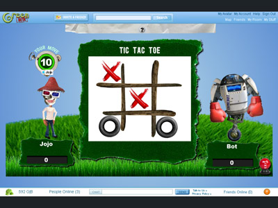 One of the many multiplayer games within Green.com