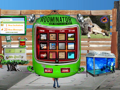 Example of customizing your virtual room