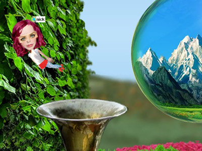 Example of interacting with virtual world