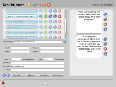 Example of the custom tool for syncing NPC voices