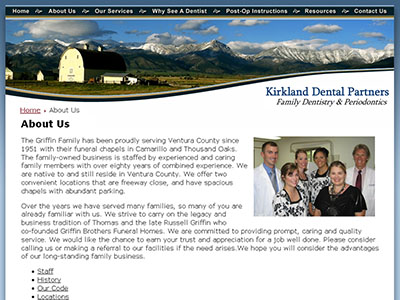 Example of about page