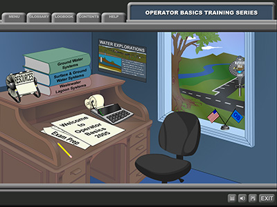 Example of main menu